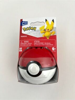 Brand New Mega Pokémon Ball Pikachu Building Set - JCT32